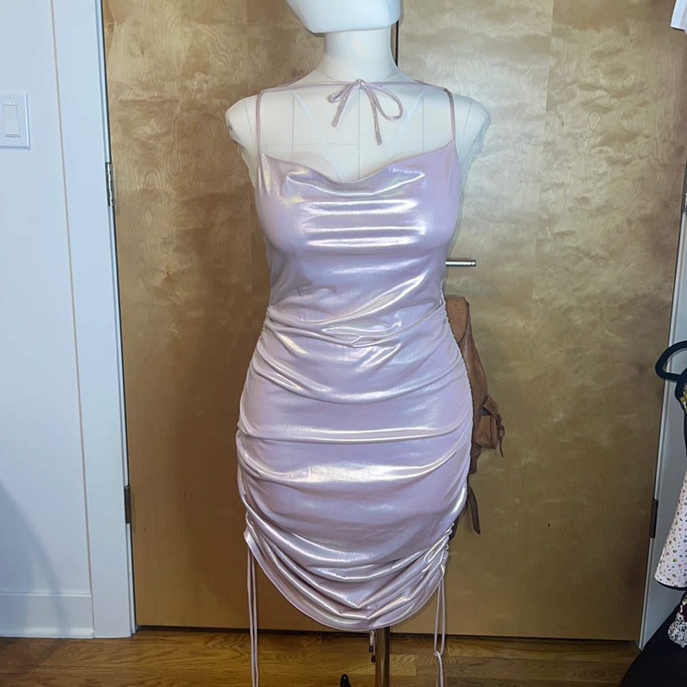 *Brand New* Akira Feeling Myself Ruched Mini Dress in Large, Wear Long or Short